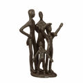 Die FAMILIE Skulptur Figur aus Eisen Eltern Kinder Liebe Verwandtschaft