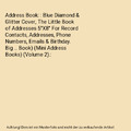 Address Book: : Blue Diamond & Glitter Cover, The Little Book of Addresses 5"X8"