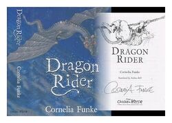 FUNKE, CORNELIA CAROLINE Dragon rider 2004 First Edition Hardcover