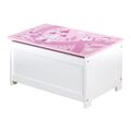 Roba Krone Spielzeugtruhe Sitz-& Aufbewahrungstruhe Kiste 60x32x30cm Weiß/Pink