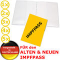 Impfpass Hülle Schutzhülle Impfpasshülle für ALT und NEU Impfausweis