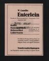 DRESDEN, Werbung 1930, W. Camillo Enterlein Koffer Damentaschen Reiseartikel