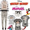 MICKEY MINNIE MOUSE PYJAMA Top T-Shirt PJ Disney Primark OFFIZIELL 