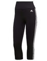 adidas Damen 3-Streifen 3/4 Sport Tight Laufhose Fitness Leggings Hose schwarz