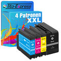 4 Patronen für HP 932 XL 933 XL Officejet 6100 e-Printer 6600 e-All-in-One