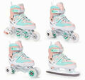 Inliner Kinder Damen Inline skates 4in1 Schlittschuhe Verstellbare Inlineskates