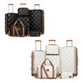 3/4/5 PCS ABS + PC Hartschalenkoffer Set Trolley Koffer Handgepäck & Reisetasche