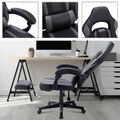 Schreibtischstuhl Gaming Stuhl Bürostuhl Racing Chair Chefsessel mit Fußstütze