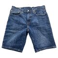 Levis 502 Jeans Shorts Herren W31 Blau Kurze Hose Bermuda Baumwolle Stretch