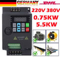 220V 380V 1.5KW 2.2KW 4KW 5.5KW Frequenzumrichter Frequenzumwandler Inverter VFD