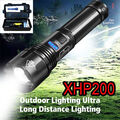 XHP200 Super LED Taschenlampe 6000 Lumen Zoom Torch USB Wiederaufladbare