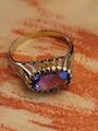 Damen Gold Ring 333er mit Amethyst 19,1 mm gebraucht  3,3 gr.