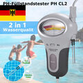 Elektronischer Wassertester für Chlor und pH-Wert Pool Messgerät Wasserqualität