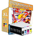 4 PATRONEN komp. für EPSON Workforce Pro WP4025DW WP4535DWF