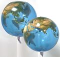 Riesiger großer Globus 22 Zoll Kugel runder Ballon Weltkarte Atlas Vatertag Geschenk