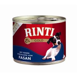 RINTI Gold Fasan | 12x 185g Hundefutter nass für kleine Hunde