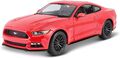 Maisto 531197 - Modellauto - Ford Mustang '15 (rot, Maßstab 1:18) Sportwagen Car