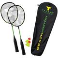 Beachminton Set, Farbe: schwarz-neongrün TALBOT torro 449419 (4015752494195)