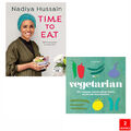 Nadiya Hussain Zeit zu essen, vegetarische Alice Hart 2 Bücher Sammlung Set NEU