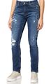 Replay Marty Damen Boyfriend Jeans Slim Stretch Denim Hose Blue 26 W / 30 L