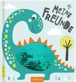 Meine Freunde - Dinos | Buch | Hardcover mit Wendepailletten-Patch auf dem Cover