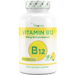 Vitamin B12 1000 mcg 365 Lutschtabletten (Vegan) - Zitrone - MHD 06/2024