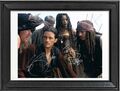 Orlando Bloom & Johnny Depp Autogramm mit Bilderrahmen Fluch der Karibik Pirates