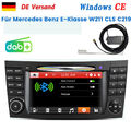 DAB+ 7"Autoradio Für Mercedes Benz E-Klasse W211 CLS C219 GPS NAVI CD DVD Player