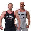 Nebbia Old School Muscle Tank Top 193 Bodybuilding Fitness Gym Wear Schwarz Grau