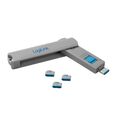 Logilink USB-C Port Blocker Sperre USB Schloss 1x Schlüssel 4x Schlösser blau