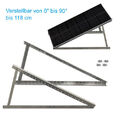 PV Halterung bis 118cm Solarpanel Solarmodul 0°-90° Aufständerung Photovoltaik