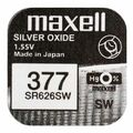 Maxell 377 Uhrenbatterien 1,55 V SR626SW SR66 AG4 LR626 RW 329 21mAh 1 - 100 St.