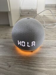 Amazon Echo Dot (4. Generation) Lautsprecher mit Uhr und Sprachassistent - Weiß