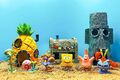 9stk Resin Aquarium Fisch Tank Dekor SpongeBob Home Fish Tank Home Ornament DE