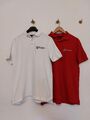 2 Herren Polo T-Shirts Golf Poloshirts Glenmuir kurzärmelig 100 % Baumwolle