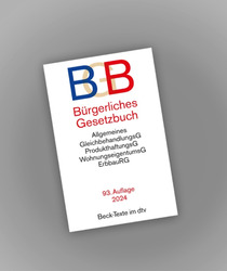 BGB | BÜRGERLICHES GESETZBUCH | Aktuelle 93. AUFLAGE 2024 ab 