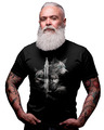 Wikinger T-Shirt Wikinger Wolf Runen Herren Viking Bekleidung Odin Walhalla