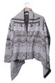 URBAN SURFACE Strickjacke Cardigan Grau M Ethno Damen