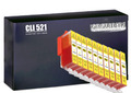 10 Druckerpatronen kompatibel für Canon iP3600 CLI-521Y yellow Chip
