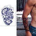 2 Stck. Tattoos Körper Kunst Arm Tattoo Aufkleber Wasserdicht für Männer Frauen (C)