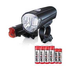 LED Fahrrad Beleuchtung Set 30 LUX Licht StVZO Lampe Scheinwerfer Rücklicht NEU