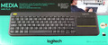 Logitech K400 Plus Wireless Tastatur Deutsch Touchpad und Maustasten f. Smart TV