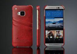 HTC One M9  Handy Hülle Bumper Case Cover Tasche Schale Schutz mit Kartenslot