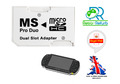 Dual Speicherkarte Adapter für Sony PSP 1000 2000 3000 Micro SD auf MS Pro Duo