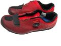 Shimano SH XC7 MTB SPD Schuhe schwarz rot Größe 43, gebraucht