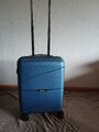 Saxoline Koffer Trolley Bordgepäck S 54cm Blau Top Zustand