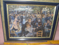 Öl Gemälde, Renoir, als super Druck, mit Firnis, 45 x 39 cm