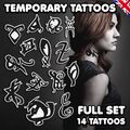 UK Clary Fairchild - Shadowhunters temporäres Tattoo Cosplay Runen KOMPLETTES SET