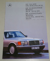 Prospekt Mercedes Benz W126 (2. Serie) 260 300 420 500 560 SE SEL von 01/1988