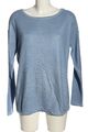 MORE & MORE Rundhalspullover Damen Gr. DE 34 blau Casual-Look